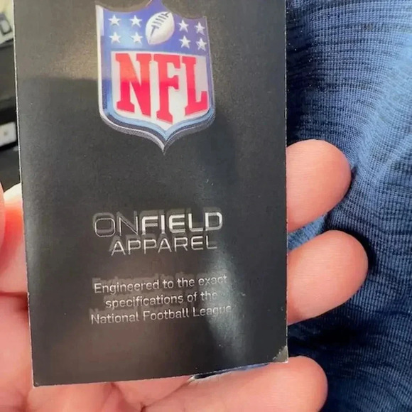 NEW Nike NFL Nike Denver Broncos Training Performance T-Shirt Navy Blue Mens L - Picture 6 of 8